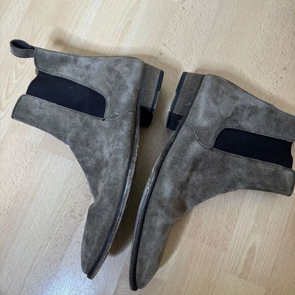 ORO Los Angeles Boots Men's 11 Gray The Alpaca Granada Chelsea Suede Leather - Picture 8 of 9